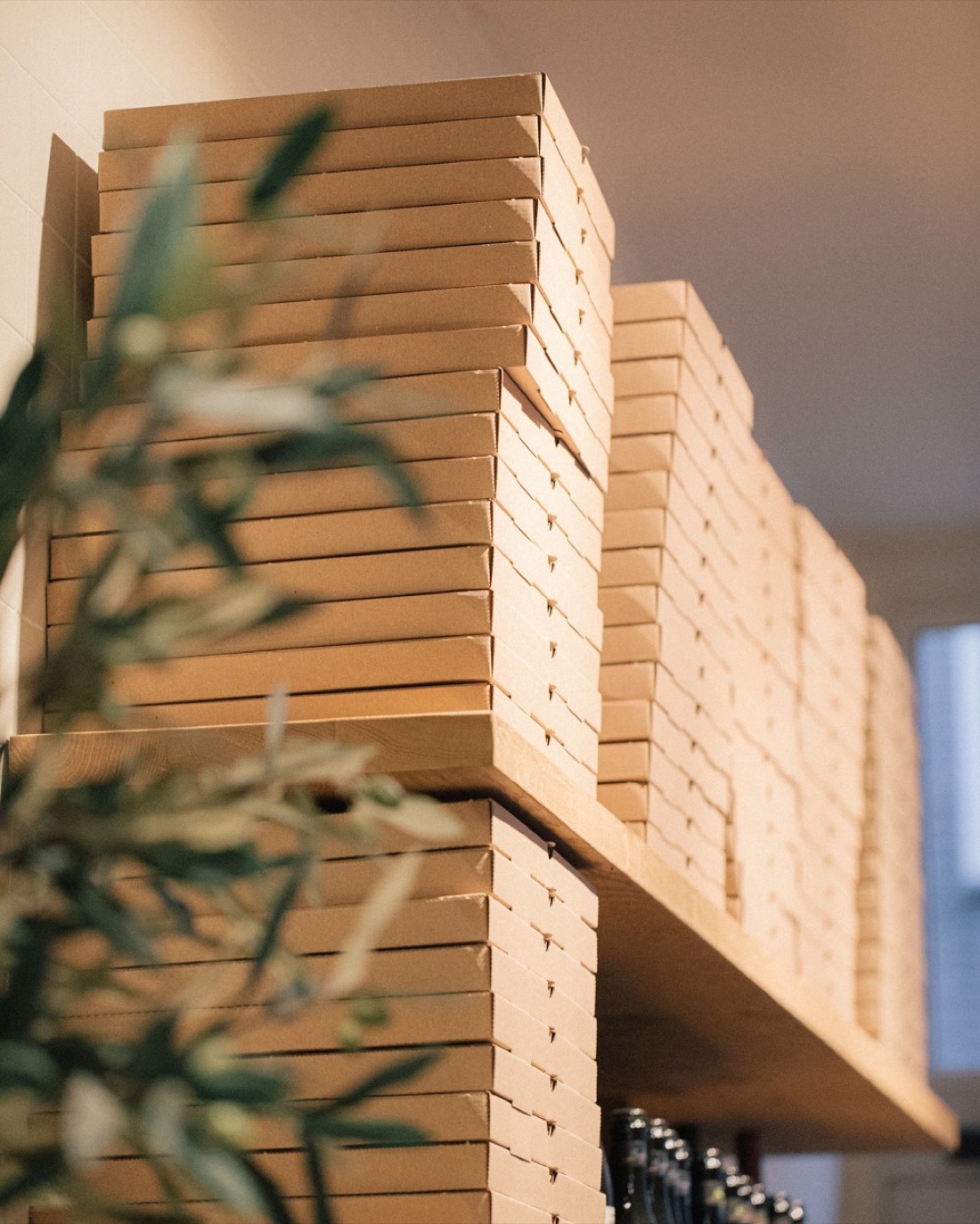 Cajas Pazzi apiladas